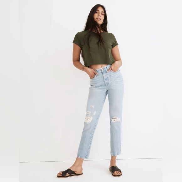 Madewell Denim - Madewell The Perfect Vintage Jean in Grandbay Wash: Ripped Edition